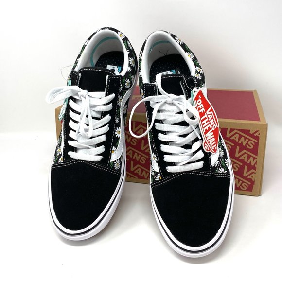Vans Comfycush Old S Flower Black Canvas Skate Sneakers Mens Size 11 VN0A3WMA49K - Picture 3 of 11
